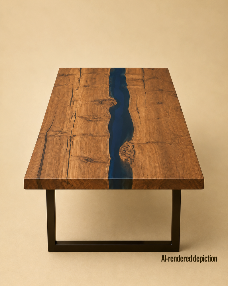 Book Matched Teak Slab