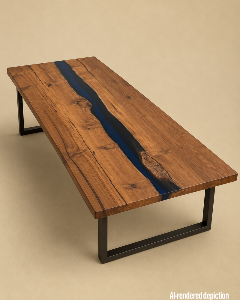 Book Matched Teak Slab