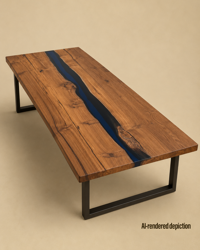 Book Matched Teak Slab