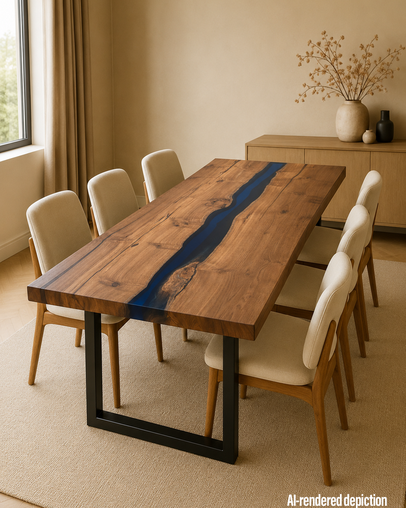 Book Matched Teak Slab
