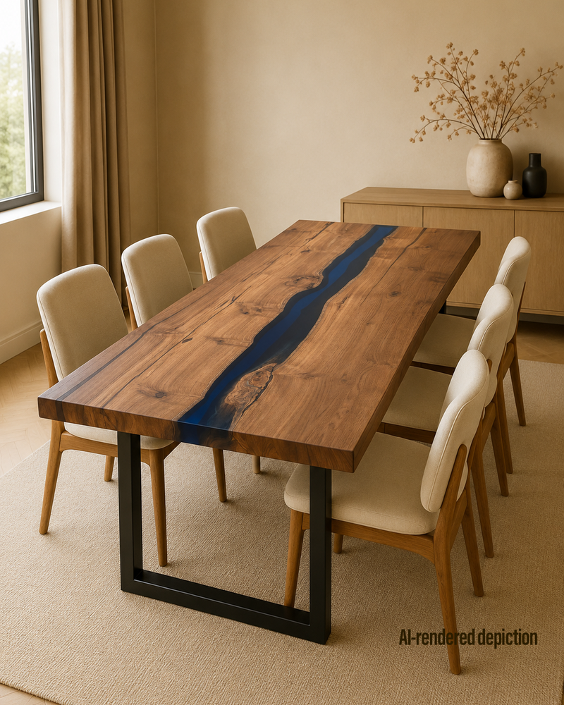 Book Matched Teak Slab