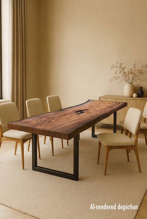 Acacia Live Edge Butterflies