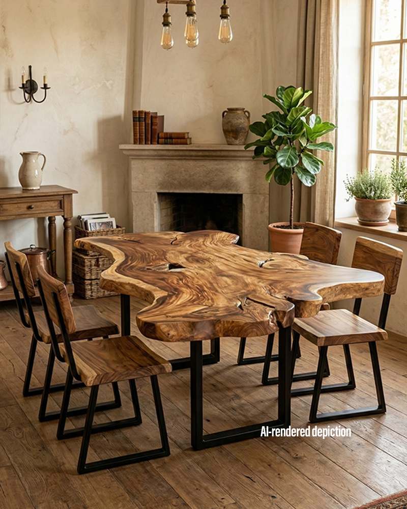 Acacia Wood with Live Edges 3