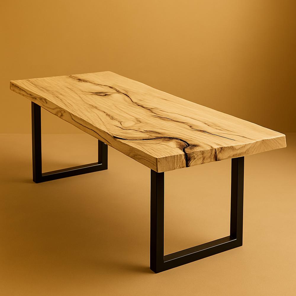 Steel Frame Legs / Hand Rubbed Oil Finish