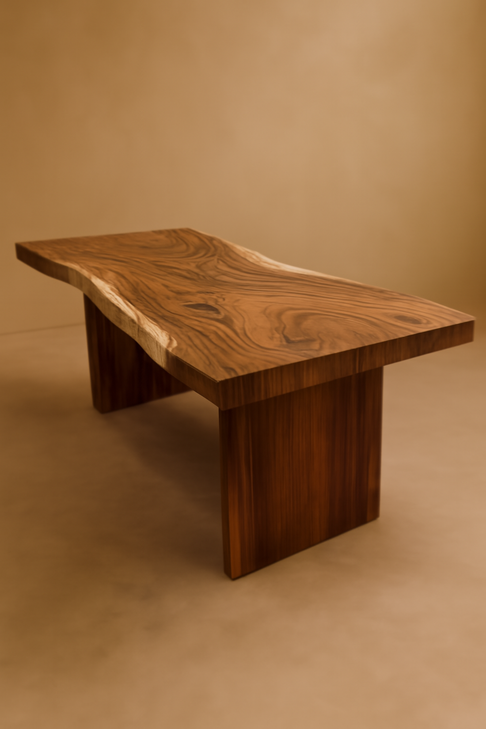 Solid wood panel legs / Hand Rubbed Oil Finish