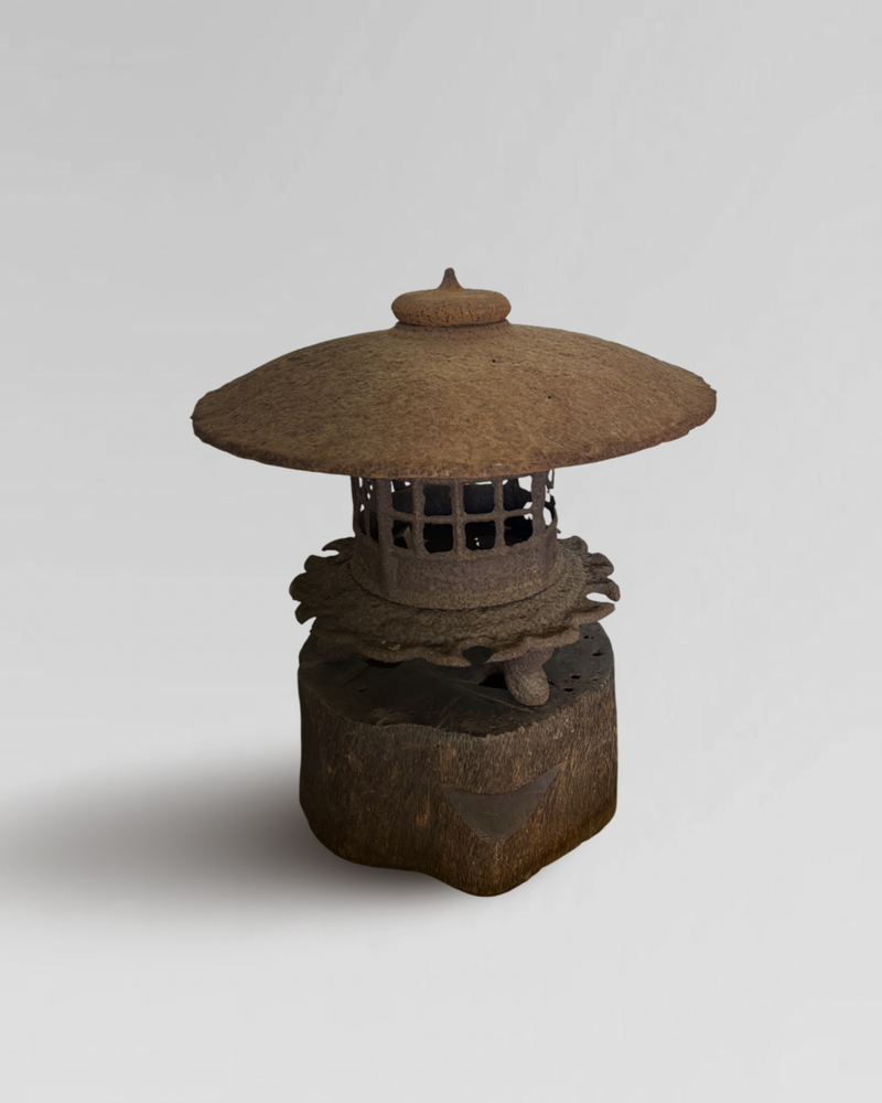 Antique Japanese Cast Iron Lantern