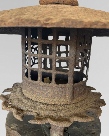 Antique Japanese Cast Iron Lantern
