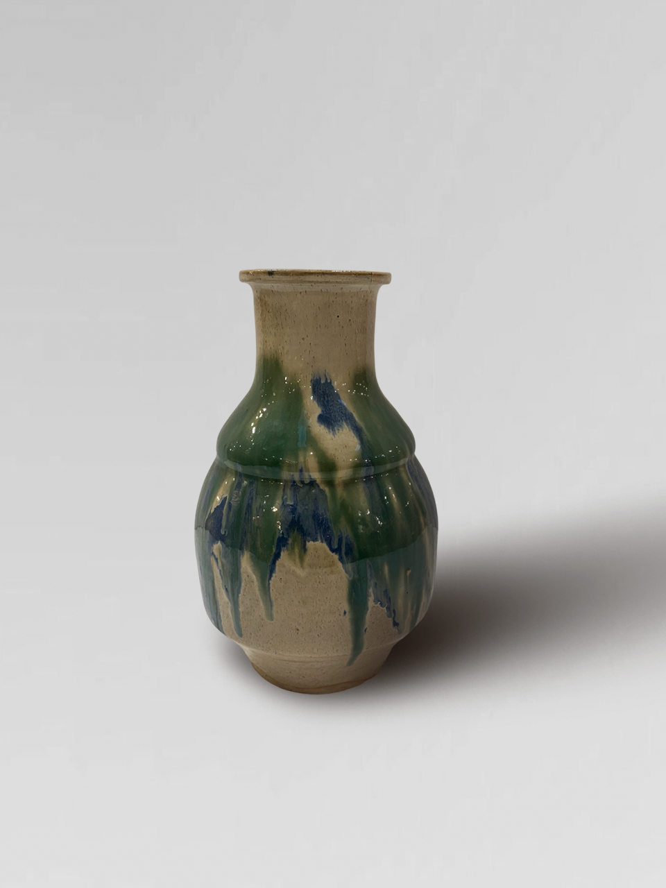 Japanese Drip Glazed Ceramic Vase