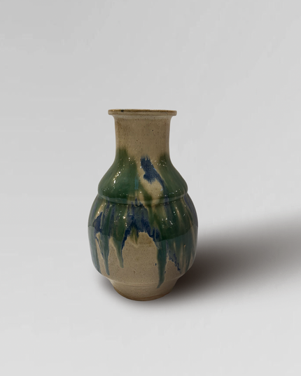 Japanese Drip Glazed Ceramic Vase