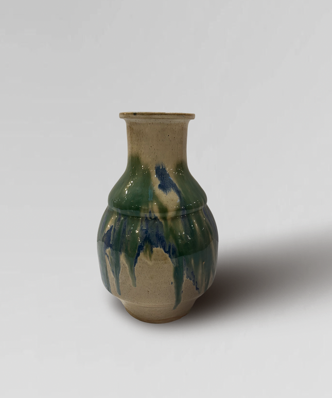 Japanese Drip Glazed Ceramic Vase