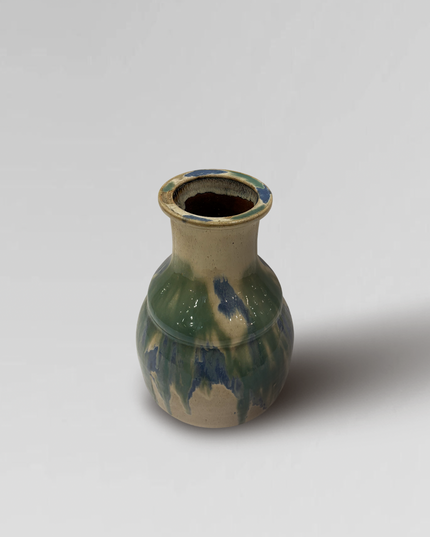 Japanese Drip Glazed Ceramic Vase