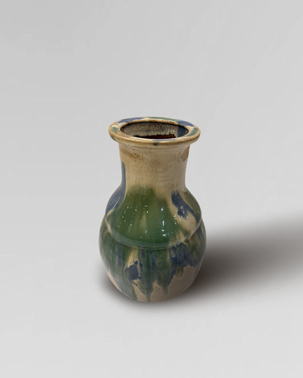 Japanese Drip Glazed Ceramic Vase