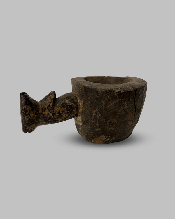 Wood carved mortar
