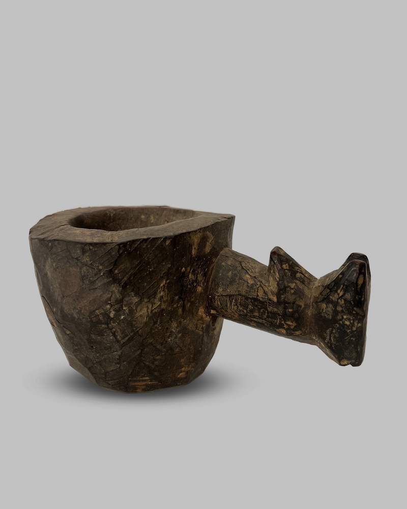 Wood carved mortar