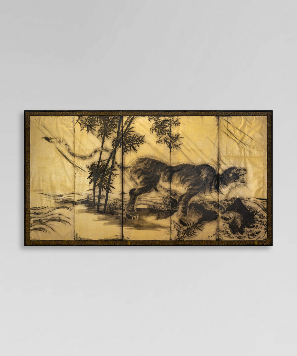 Five-Panel Tiger Byobu