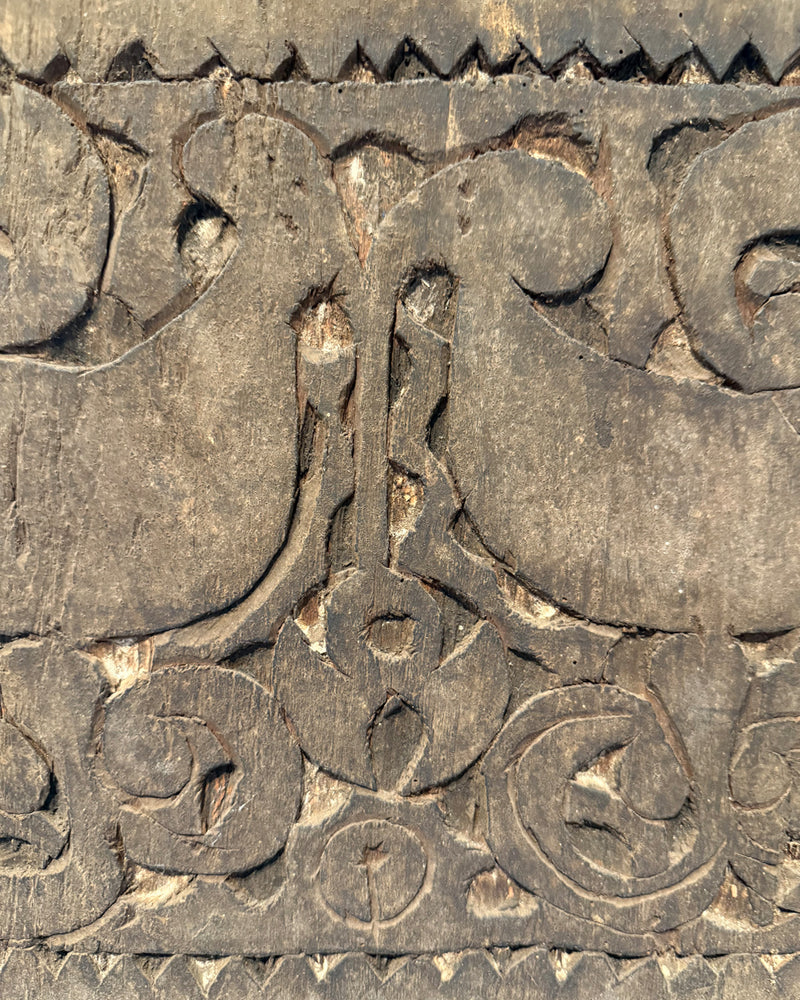 Antique tribal door panel