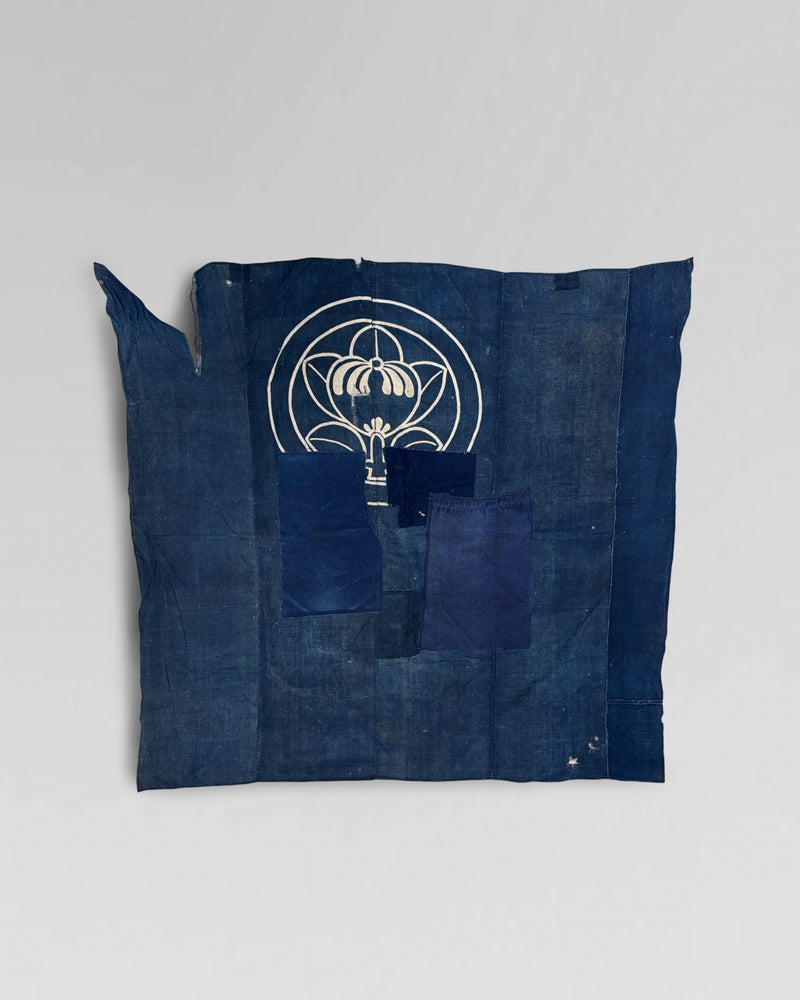 Boro patchwork and hand painted Tsutsugaki