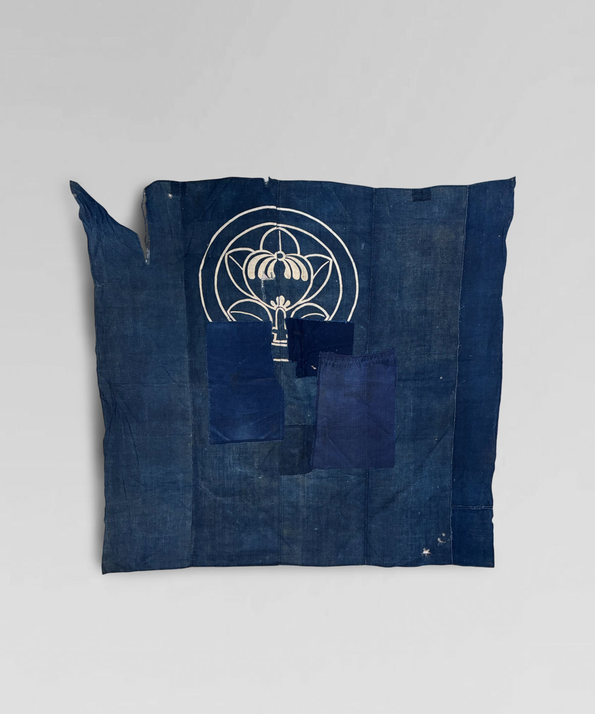Boro patchwork and hand painted Tsutsugaki