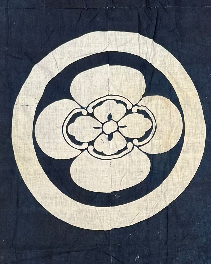 Antique hand painted Tsutsugaki