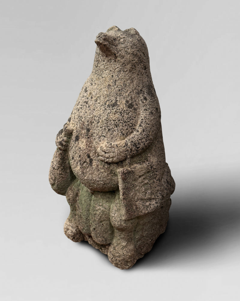Granite Tanuki statue