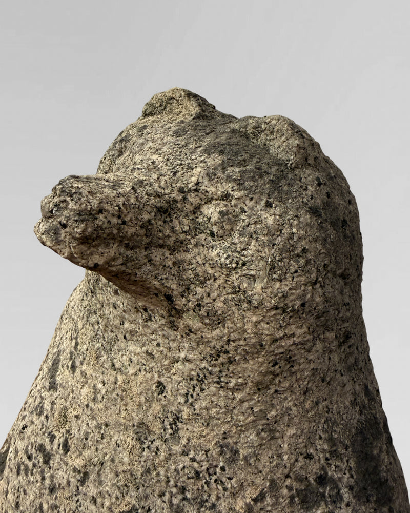 Granite Tanuki statue