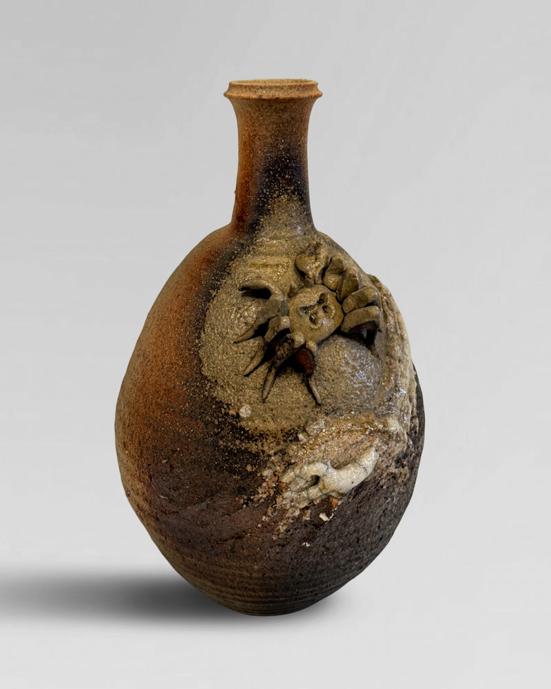 Signed vase from Shigaraki, Japan