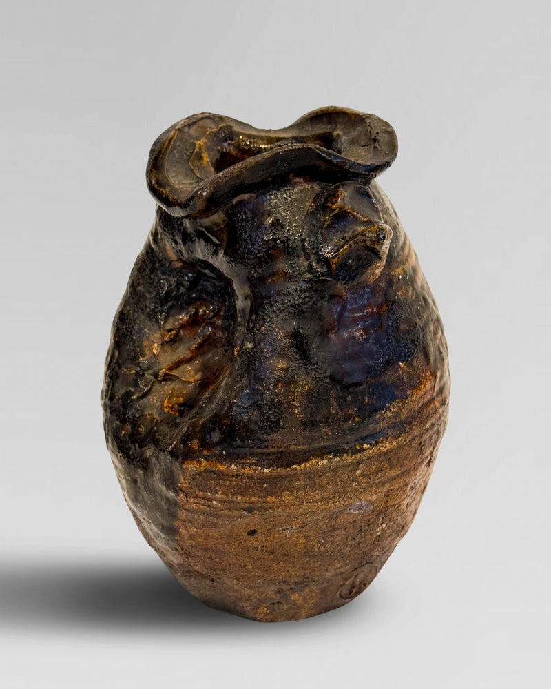 Antique wabi sabi pot