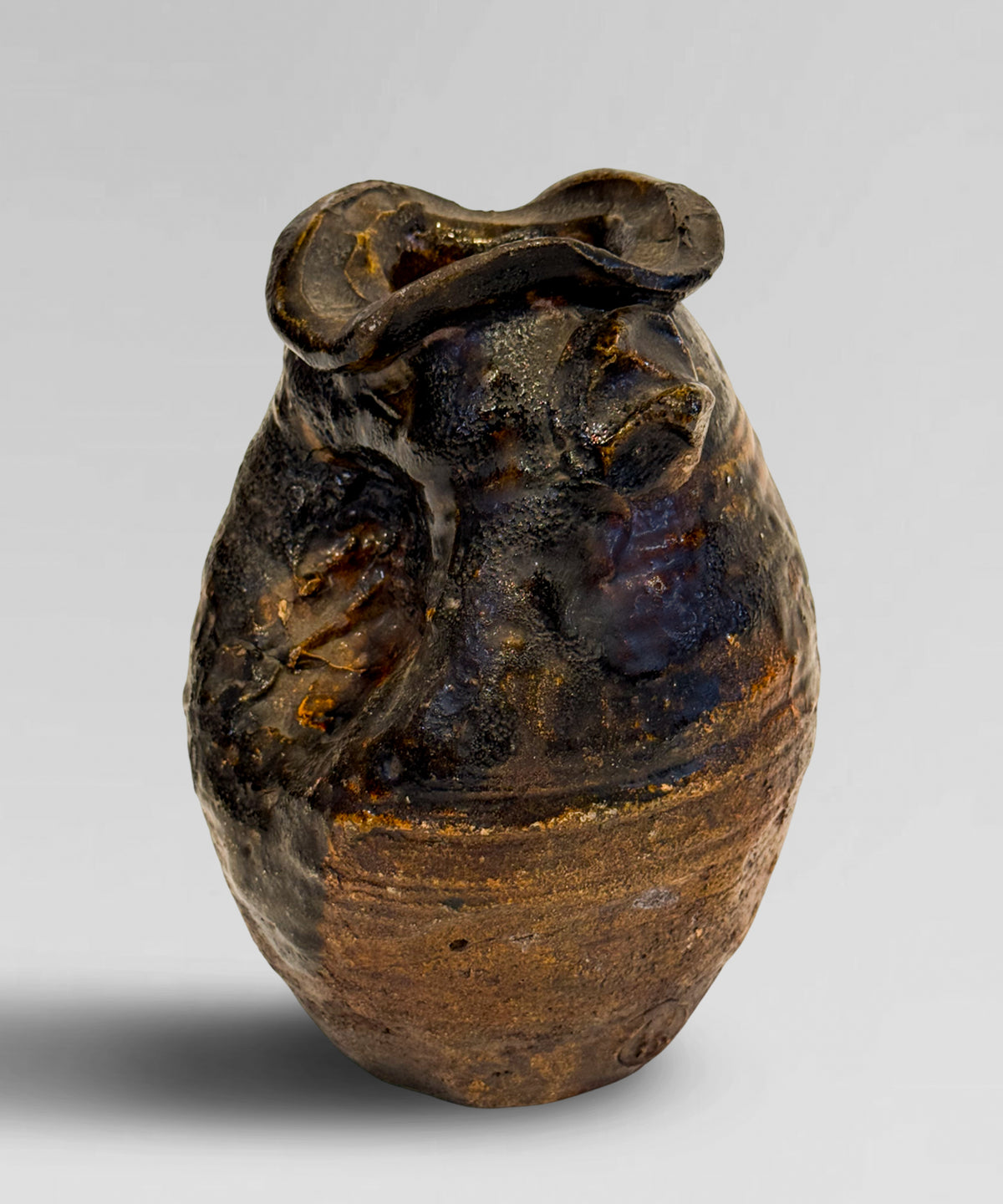 Antique wabi sabi pot