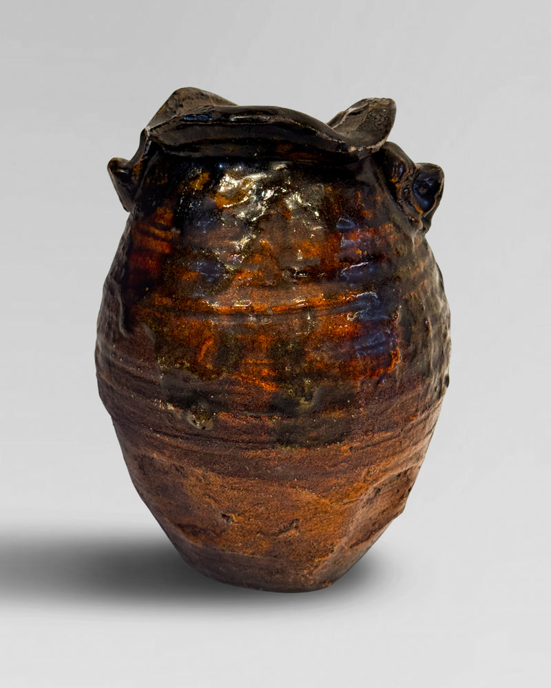 Antique wabi sabi pot