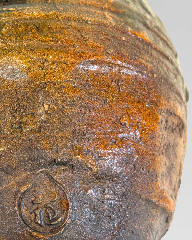 Antique wabi sabi pot