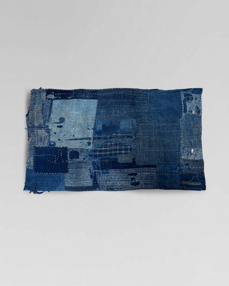 Boro cloth, hand dyed indigo and cotton.