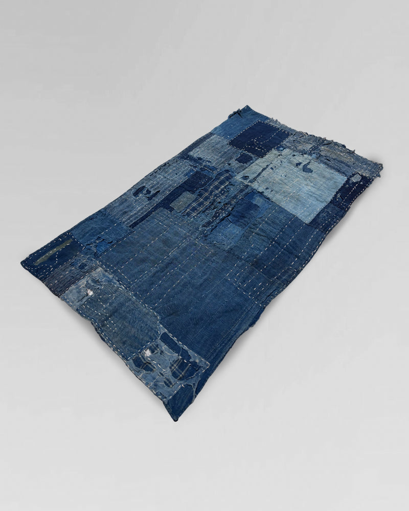 Boro cloth, hand dyed indigo and cotton.