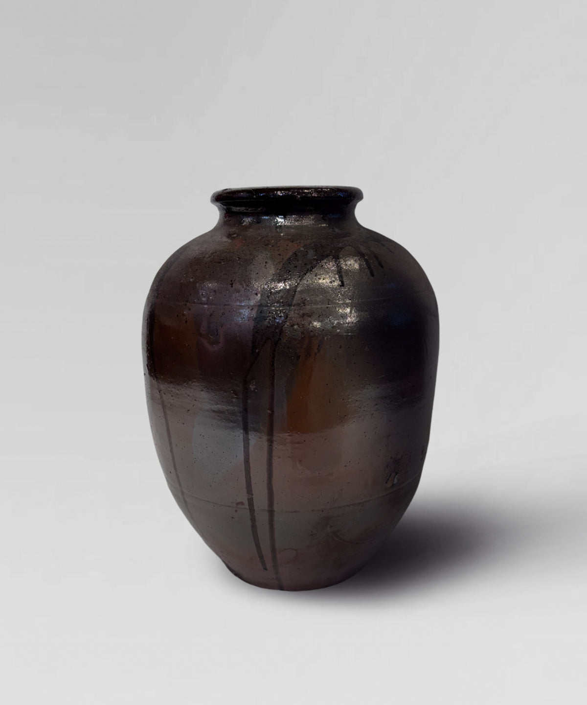 Large ceramic Tsubo storage jar 1