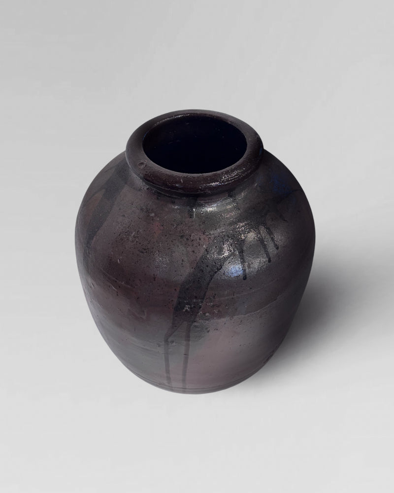 Large ceramic Tsubo storage jar 1