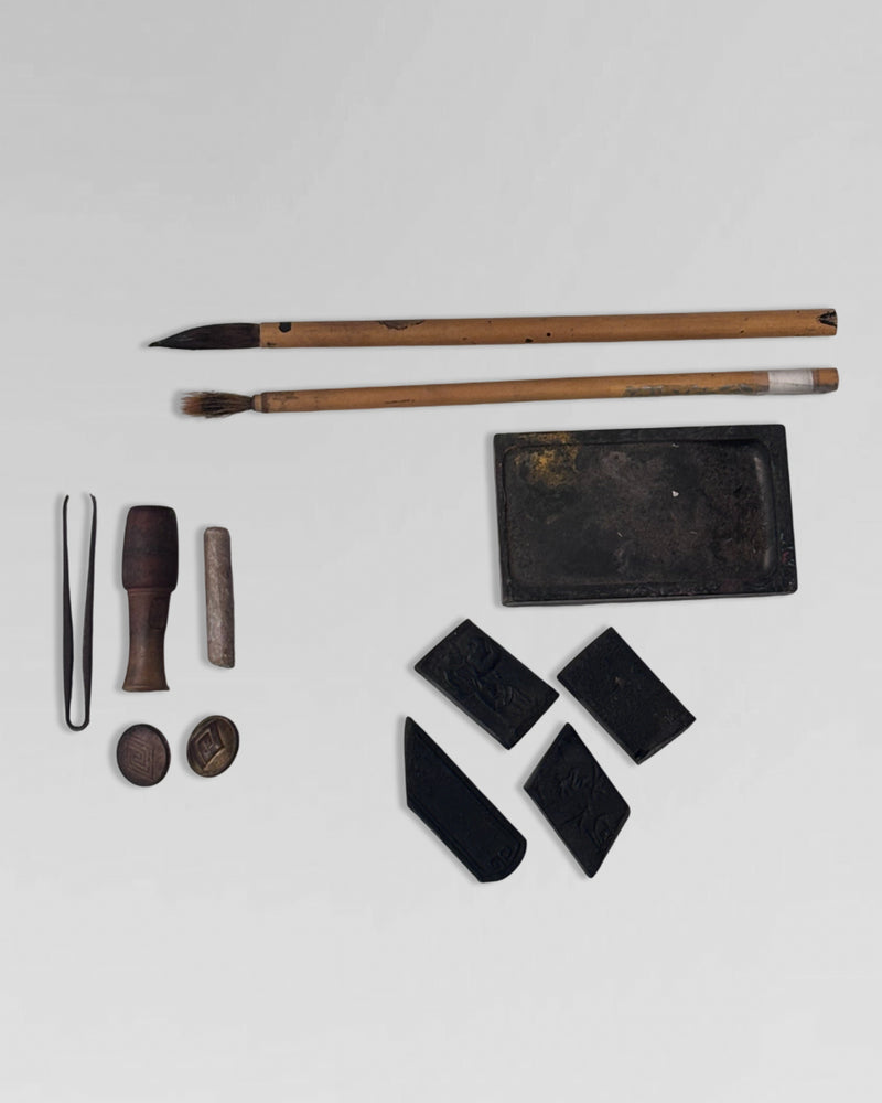 Antique Sumie ink painter's box 1
