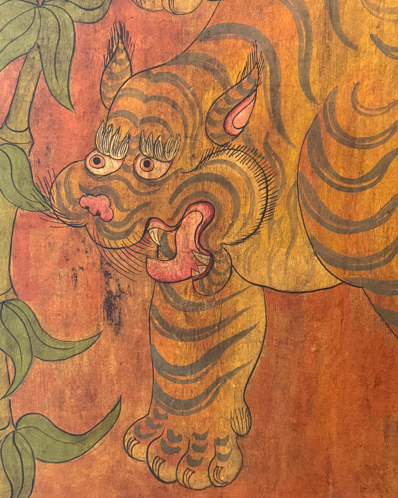 Antique Tiger Door from Nepal
