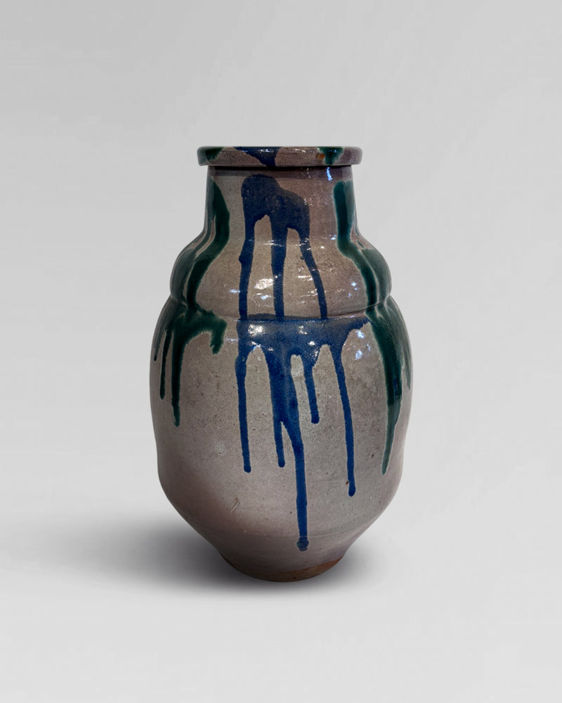 Large antique sake vessle, from Kyoto, Japan.