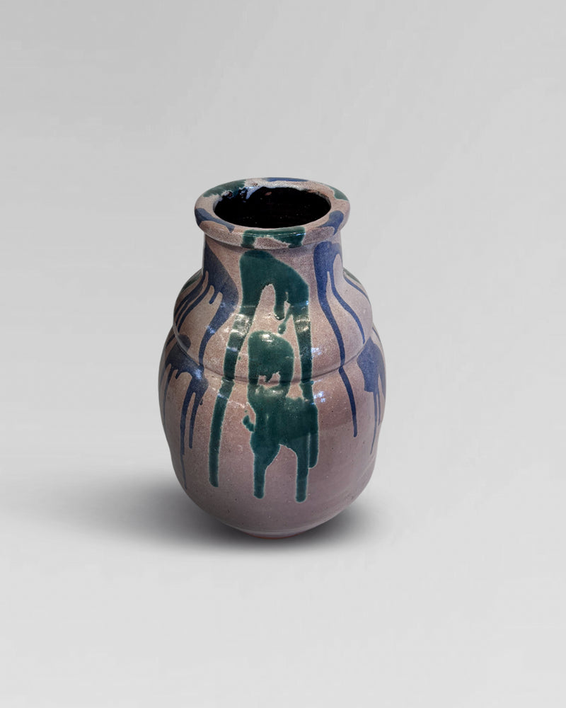 Large antique sake vessle, from Kyoto, Japan.