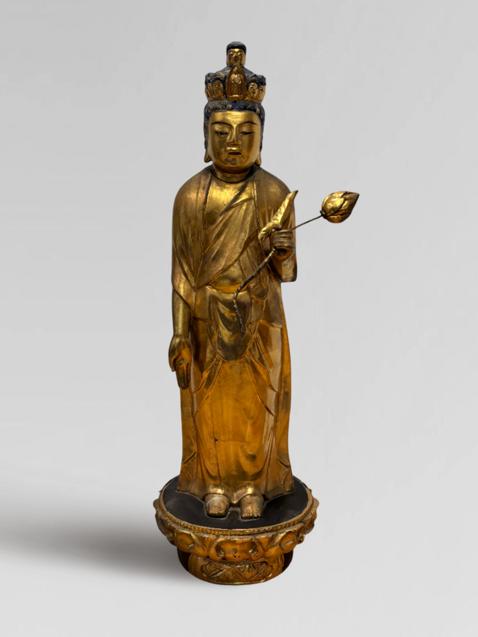 Japanese Gold Gilt Kannon figure