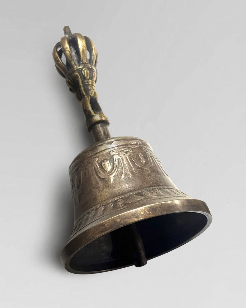 Tibetan bell (Ghanta) and Tibetan spiritual object (Dorje).