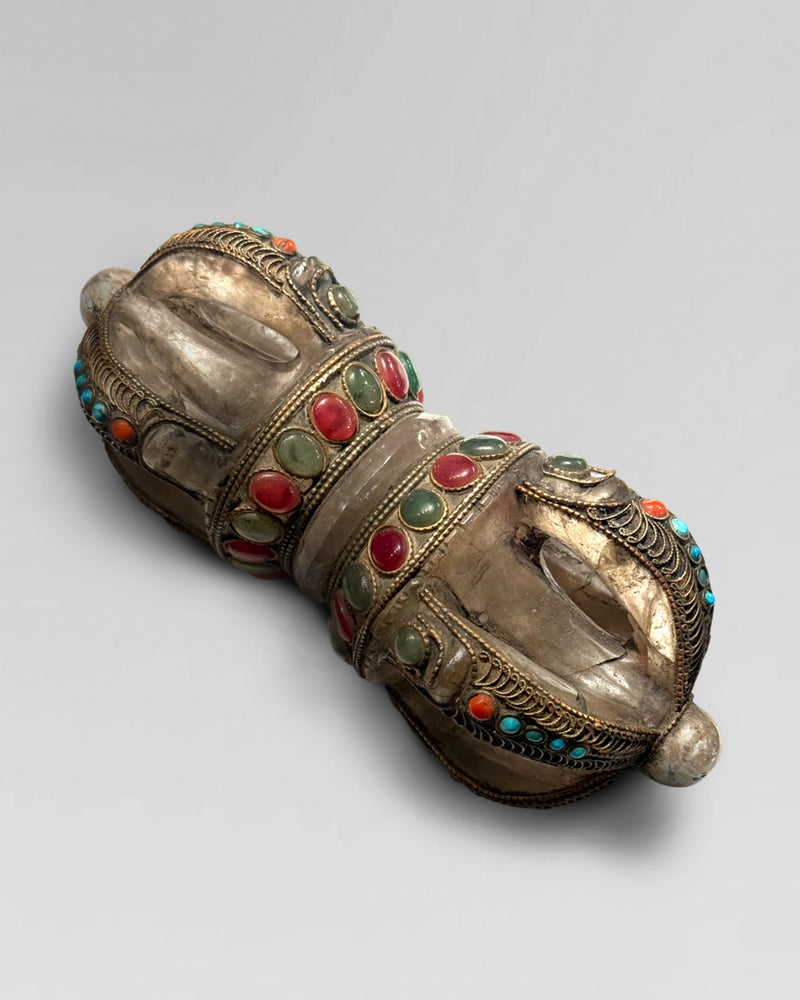 Rare 19th century quartz Dorje
