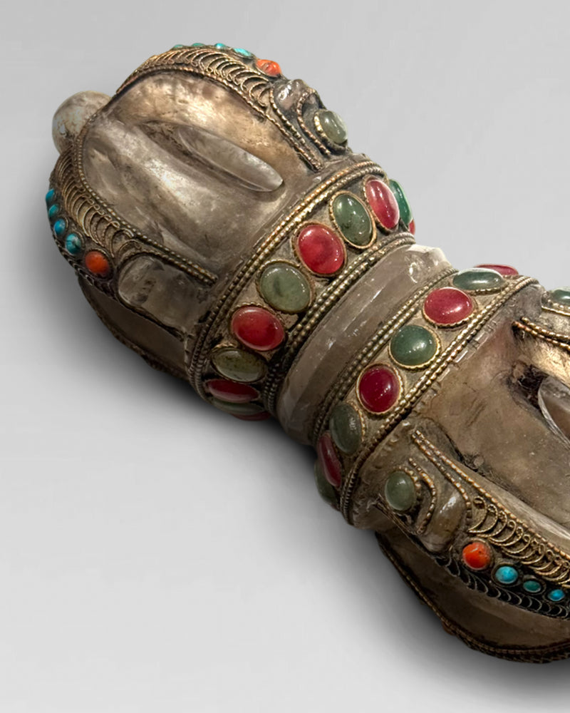Rare 19th century quartz Dorje