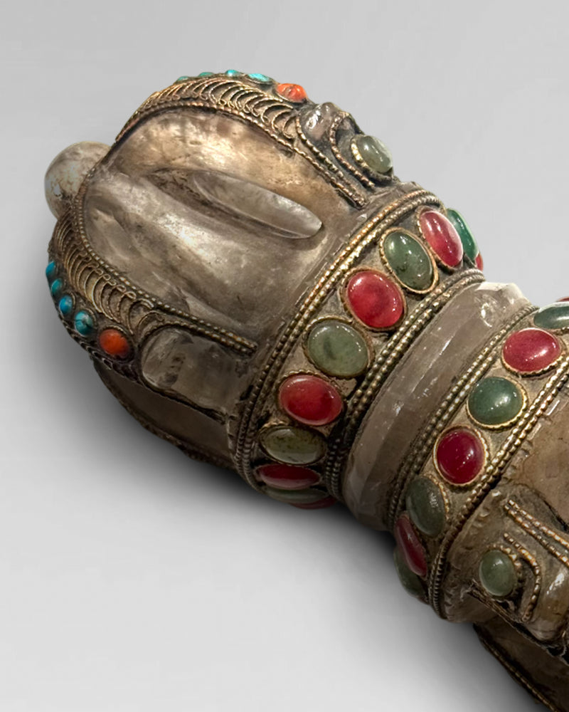 Rare 19th century quartz Dorje