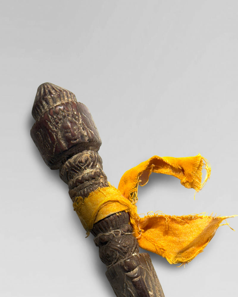 Wooden folk art Tibetan Purba
