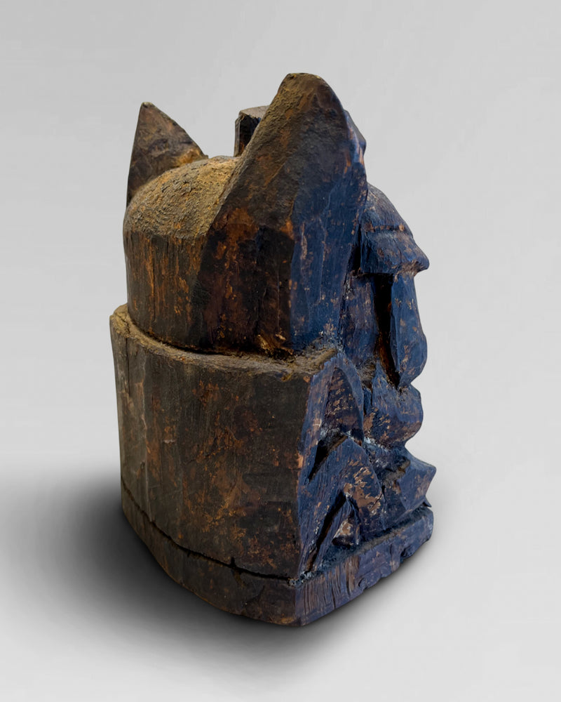 Wooden statue of Ebisu. 