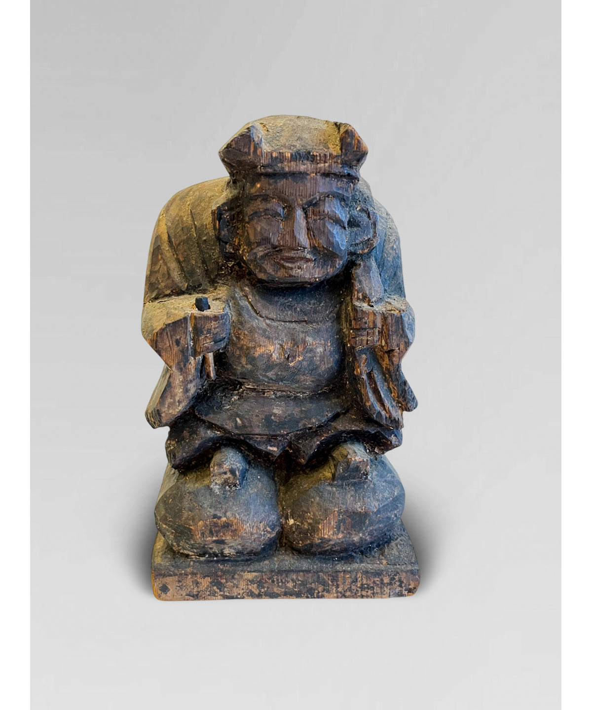 Antique Wooden statue of Daikoku