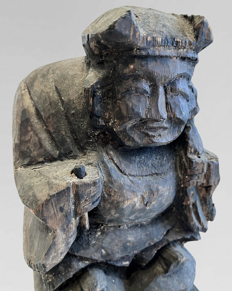 Antique Wooden statue of Daikoku