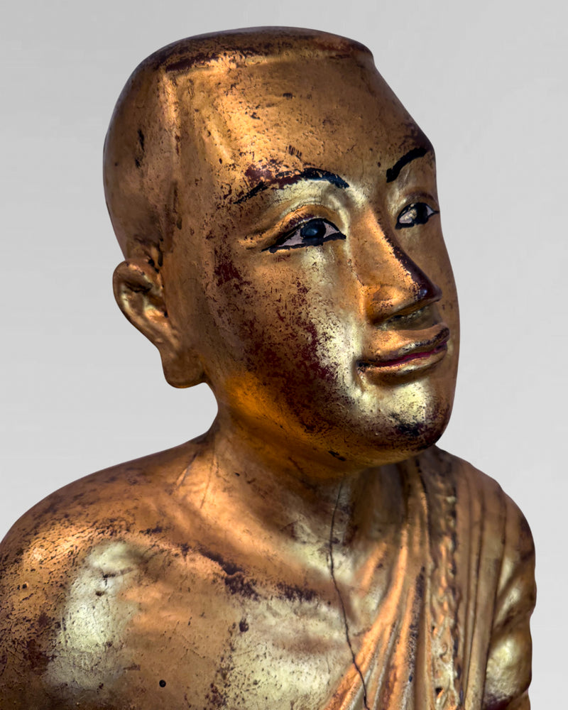 Gold gilded monks from Burma