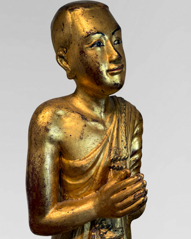 Gold gilded monks from Burma