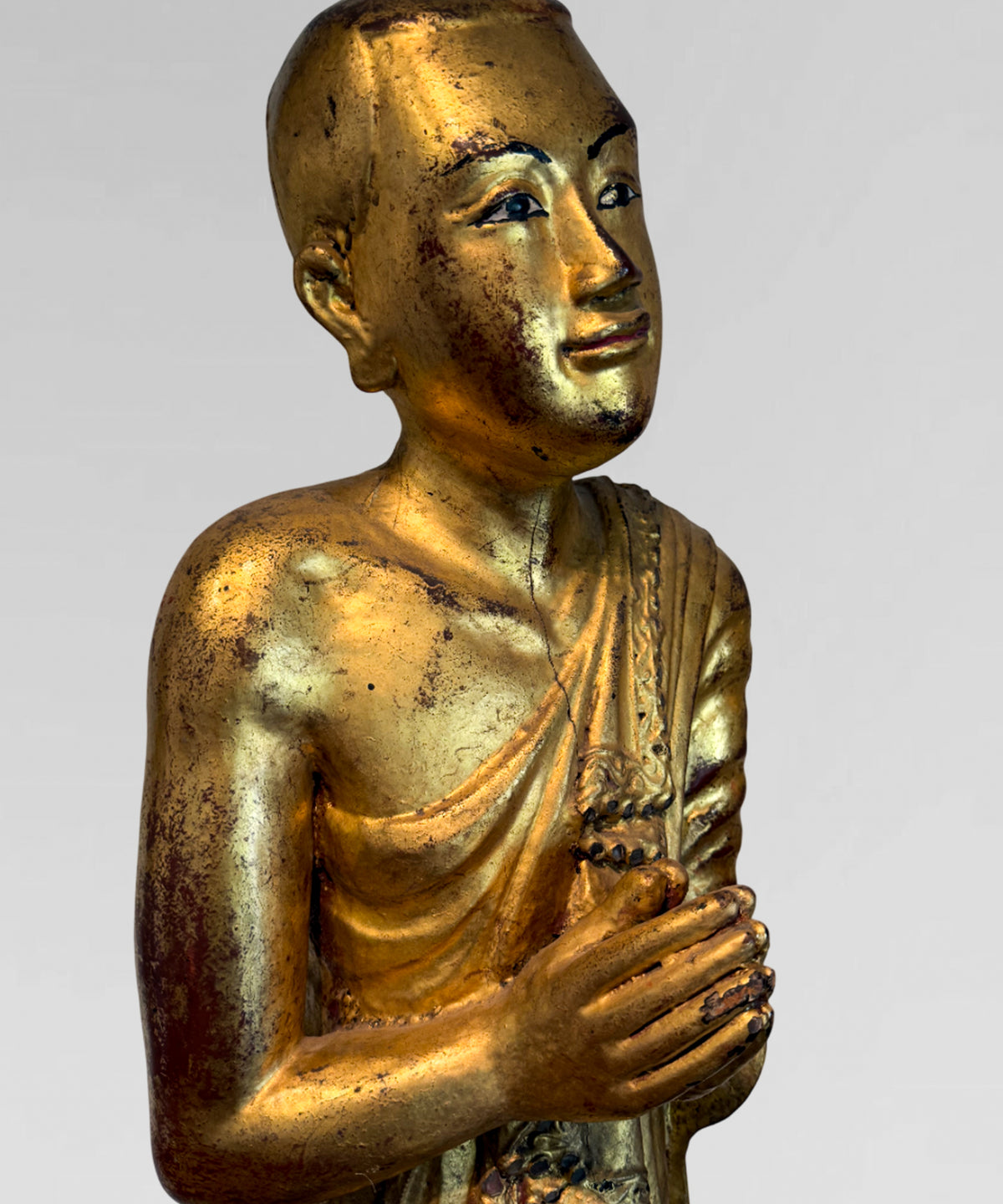 Gold gilded monks from Burma
